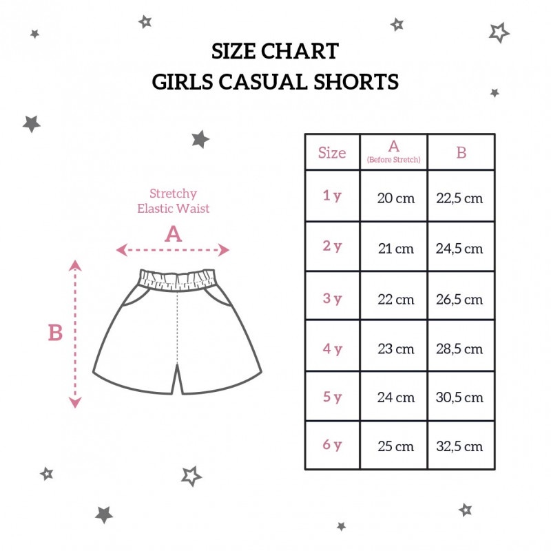 Celana Pendek Anak Perempuan 1-6 Tahun Little Palmerhaus Girl Casual Short