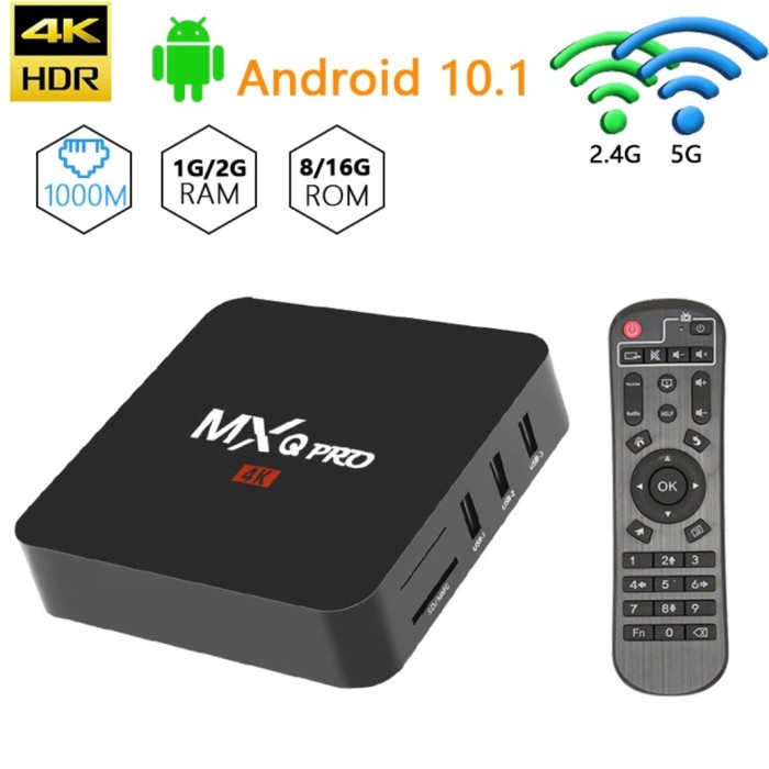 ANDROID SMART BOX TV RAM 2GB ROM 16GB