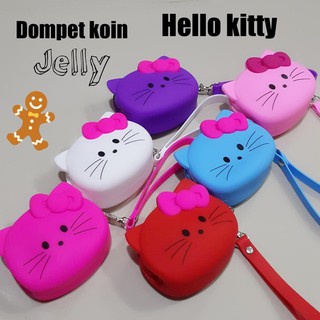 dompet koin silicon hello kitty resleting silikon / dompet karet