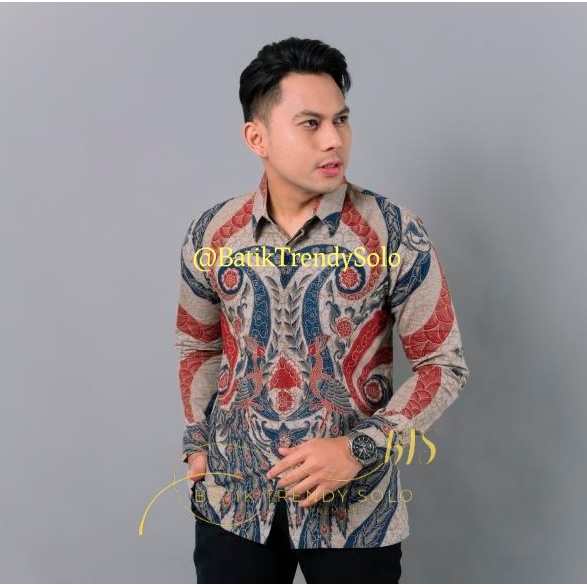 Hem  Kemeja Baju Batik Pria Cowok Laki Laki Slimfit Full Lapis Furing Lengan Panjang Lengan Pendek Original Asli Batik Jumanta Solo Laweyan Size S M L Xl XXL Bahan Katun Premium  151