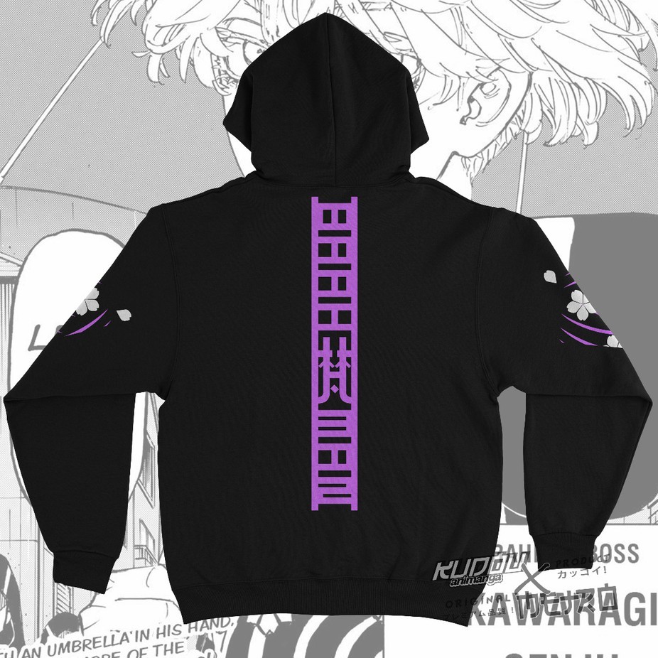 Jaket Brahman Gang Black Kawaragi Senju V2 Anime Manga Tokyo Revengers Premium Cotton Fleece