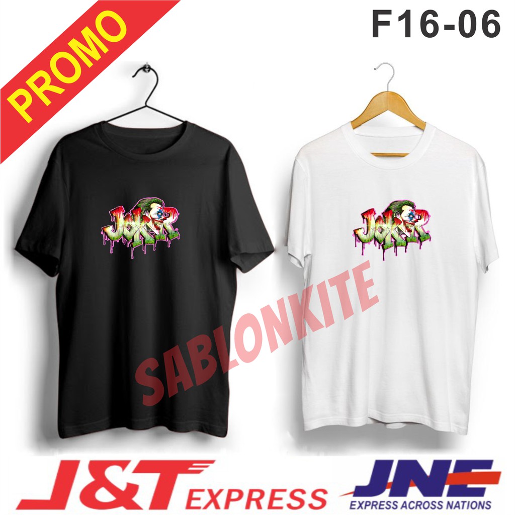 MURAH!!! KAOS GAMBAR JOKER F16-06 BAHAN COMBED 30S