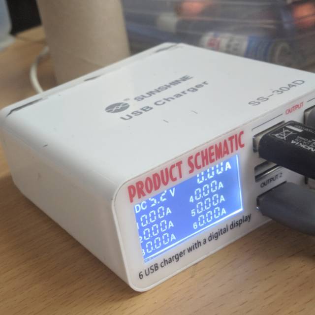 Sunshine charger 6 port 2 ampere