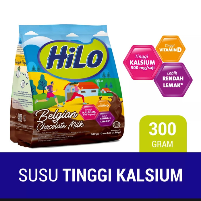 

HiLo Active Belgian Chocolate susu tinggi calsium