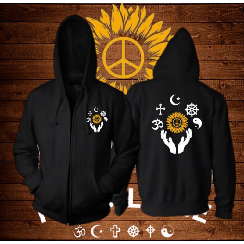 Jaket Zipper Dewasa Pluralisme Humanity in Diversity Pria Wanita