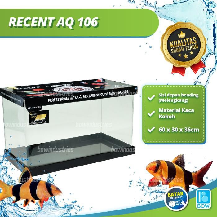 Akuarium Aquarium Aquascape Akuarium Kaca Bending Glass Tank Recent Aq 106 Kekinian Terlaris