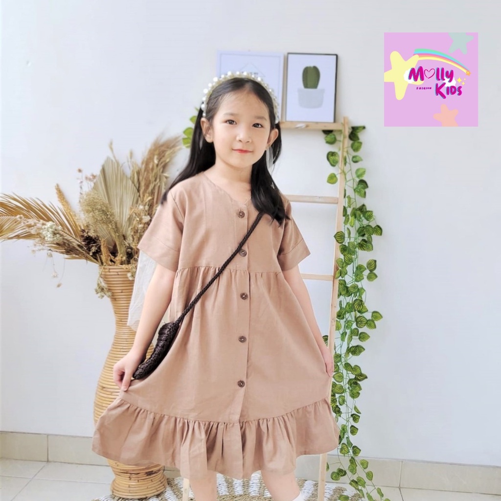 DRESS IYONA/DRESS ANAK/DRESS LINEN