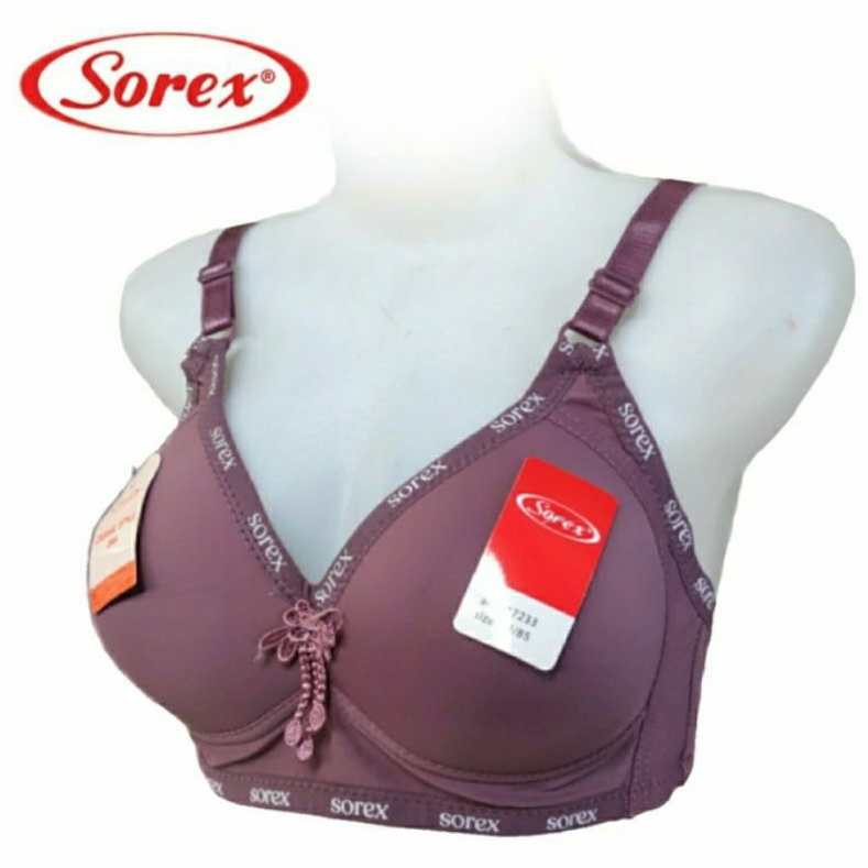 BH Sorex Casual Style Bra CUP Besar 42, 40, 38, 36 Tanpa Kawat Super Soft Busa tipis Cup Besar BH 17233