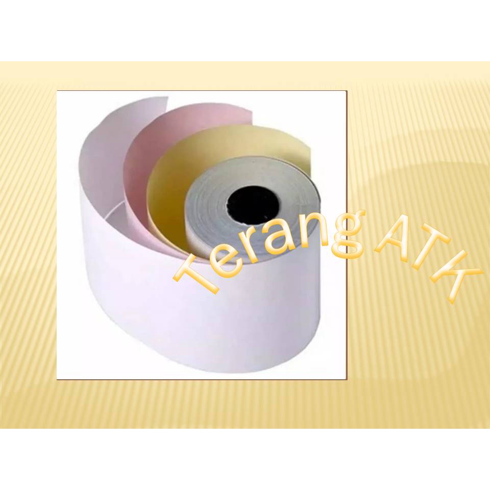 

Kertas Struk HVS Ukuran 75 mm x 65 mm 3 Ply [Isi 10 Roll]