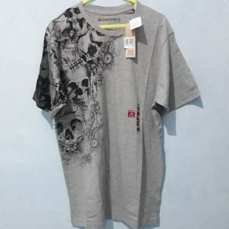 T-SHIRT HERRINGBONE by H&R