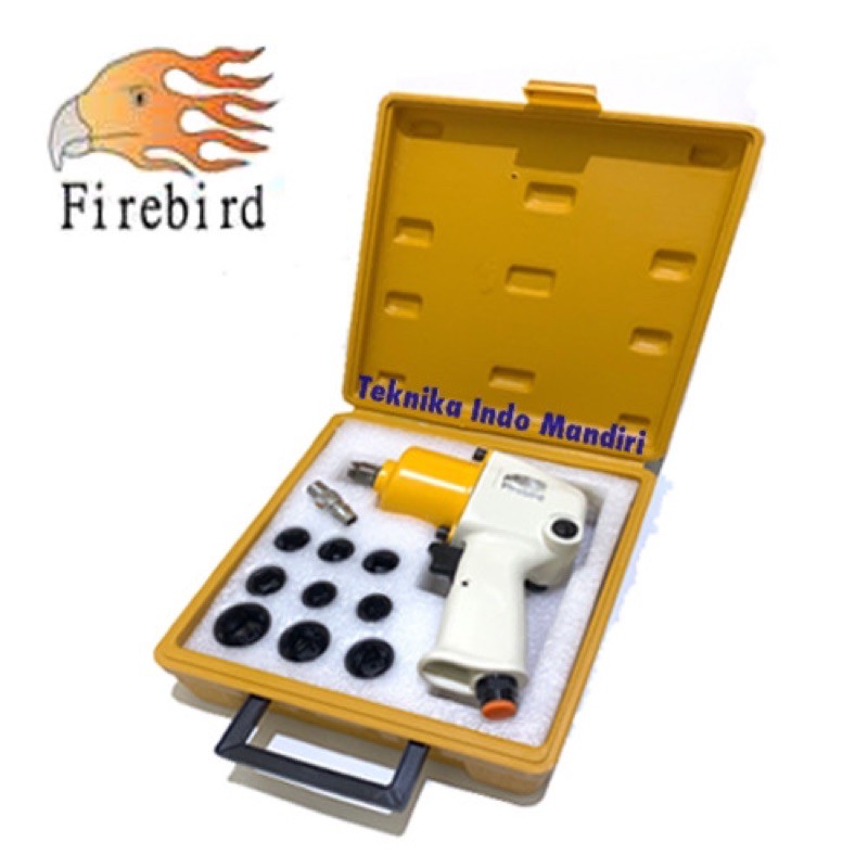 FIREBIRD Air Impact Wrench 1/2&quot; KIT Sock 9 - 24 mm FB-1483K
