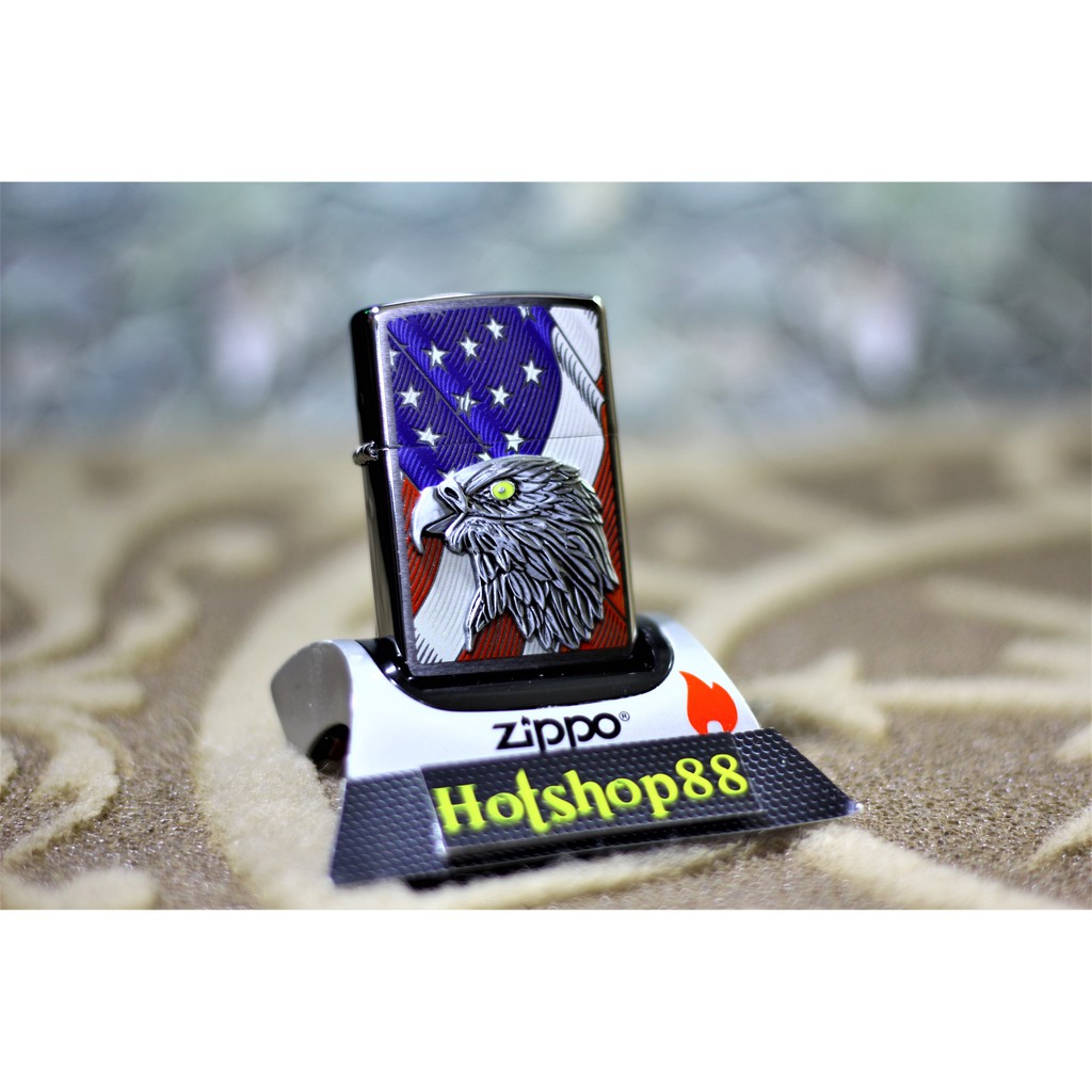 Zippo Original USA flag Eagle Emblem 29508