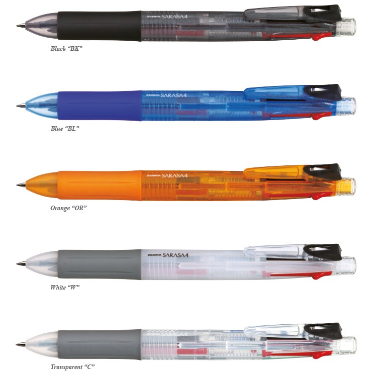 

Zebra Sarasa4 Multifungtion Pulpen 4 warna / Pulpen Multifungsi