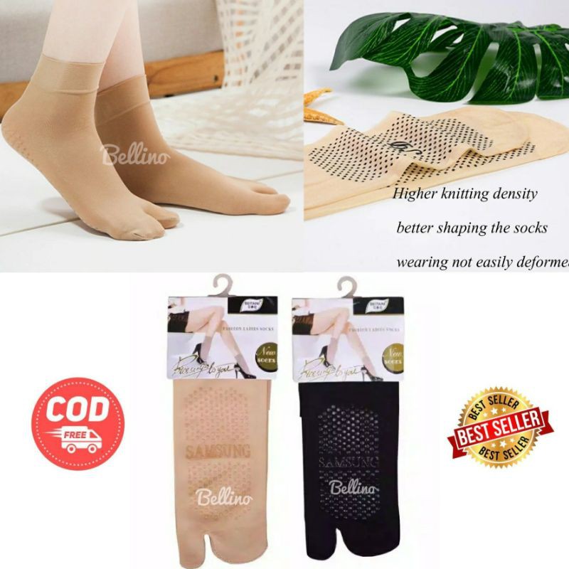 Kaos Kaki Warna Kulit Jempol Anti Licin Diatas Mata Kaki / Kaos Kaki Jempol Muslimah Anti Slip