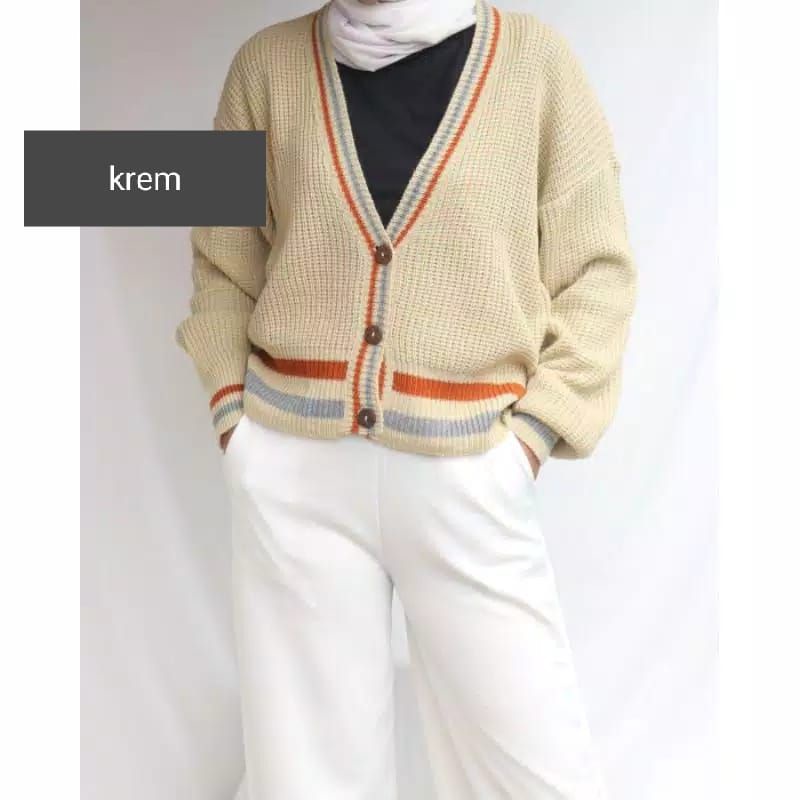 cardigan,sweater,SHEARILL.baju,wanita/murah-Cream