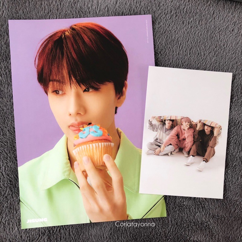 sharing season greeting 2021 nct dream jaemin jisung a4 postcard