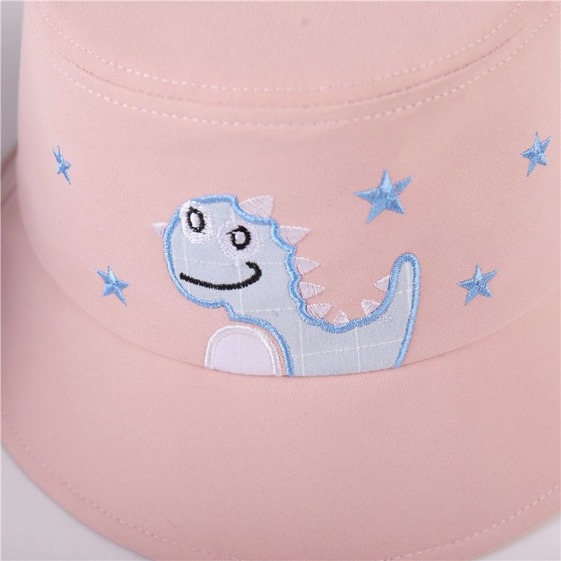 Topi Bucket Anak Bordir Dino Bintang 3 / Bucket Bordir Anak Laki Laki Perempuan