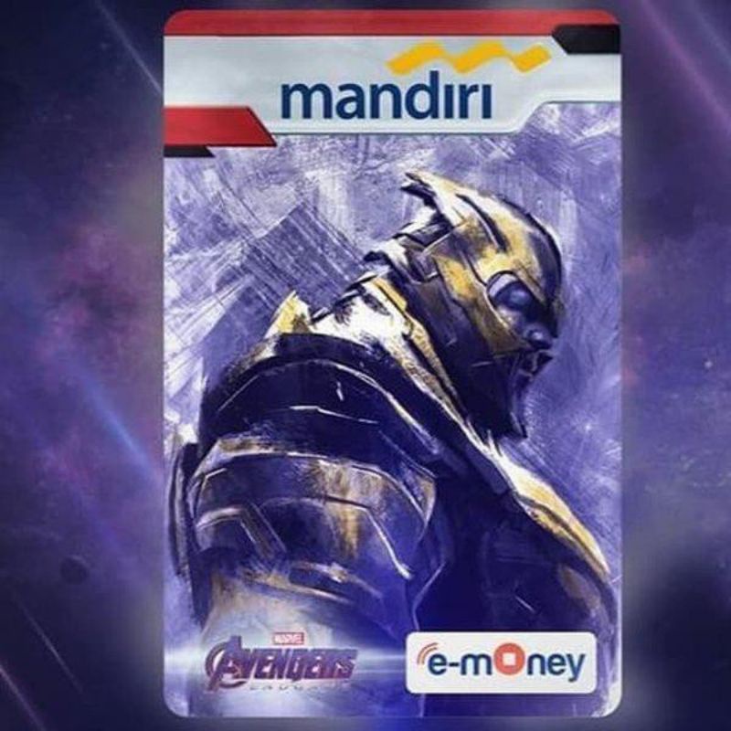 Mandiri eMoney Marvel AVENGERS ORI /Like eTOLL Tapcash Flazz or Brizzi