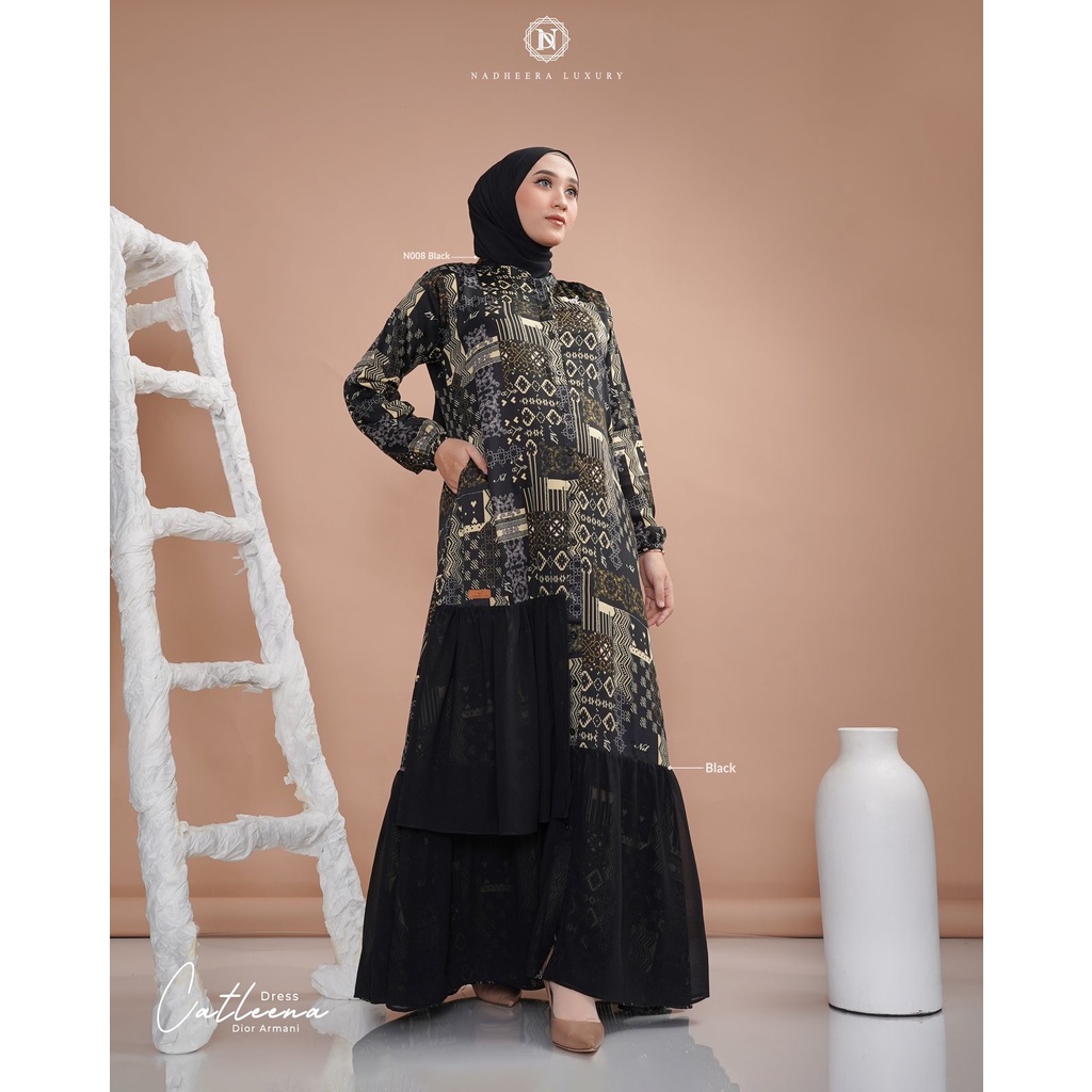 CATLEENA DRESS || nadheera luxury gamis terbaru ORI || DRESS KEKINIAN