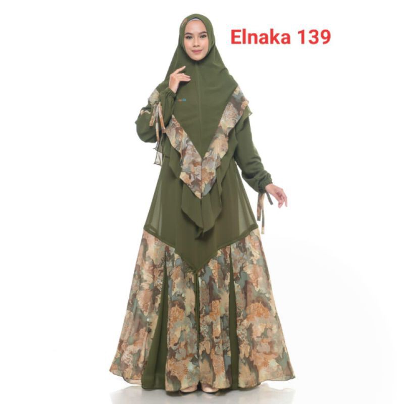 Elnaka 139_gamis syari ceruty babydoll armani by elnaka ori