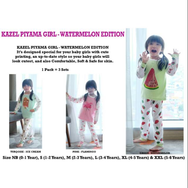 Kazel piyama girl watermelon