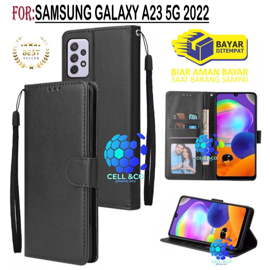 NEW SAMSUNG GALAXY A23 2022 CASE FLIP LEATHER WALLET PREMIUM FLIP CASE BUKA TUTUP KESING HP CASING FLIP CASE WALLET SAMSUNG A23 TERBARU