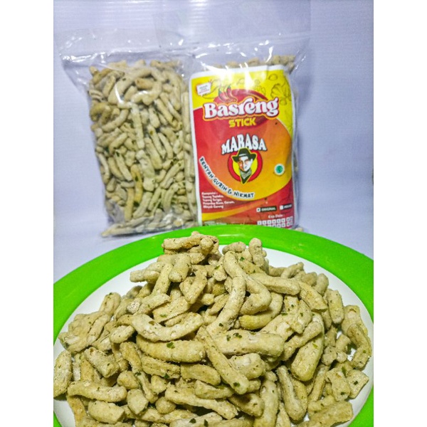 Aneka cemilan makanan ringan Sotong goreng pedas/original, Basreng stik pedas/original, seblak ceker 500gr-6