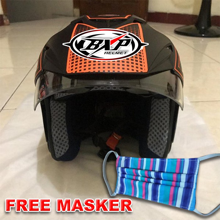 Helm BXP Double Visor Orange Merk BXP