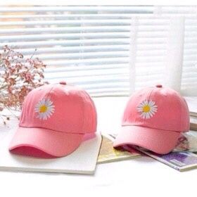 Topi Baseball Bordir Bunga Daisy Unisex