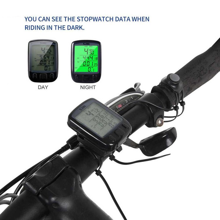 Speedometer Sepeda Backlight LCD -SE14