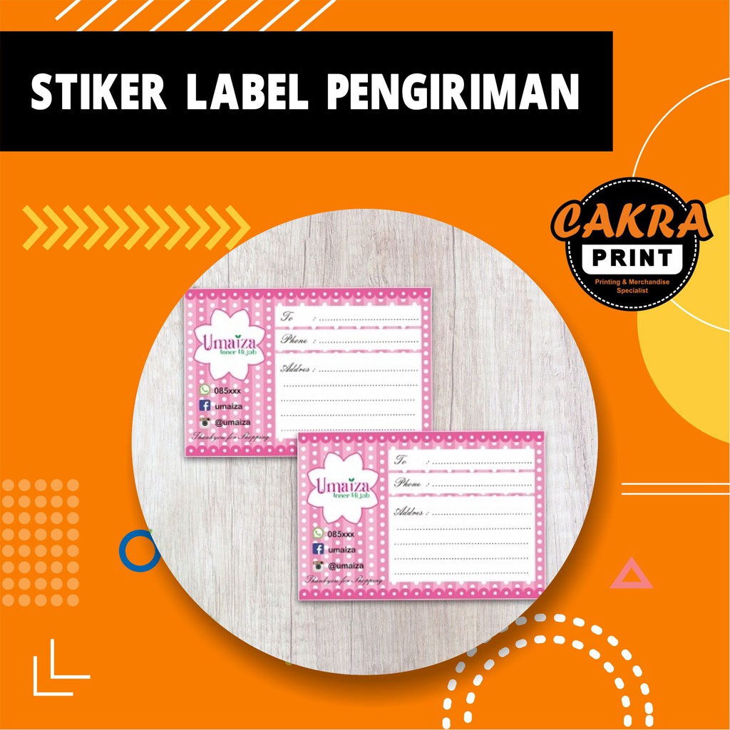 

Cetak Sticker Label Pengiriman Barang Murah (isi 100)