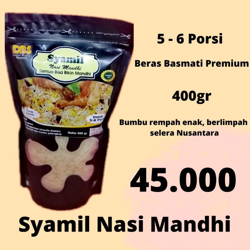Nasi Mandi instan Merk Syamil