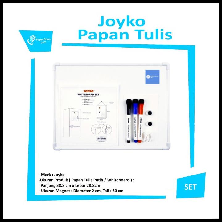 

Heaven | Joyko Whiteboard Set Papan Tulis Putih Wbs-10 [ Set ]