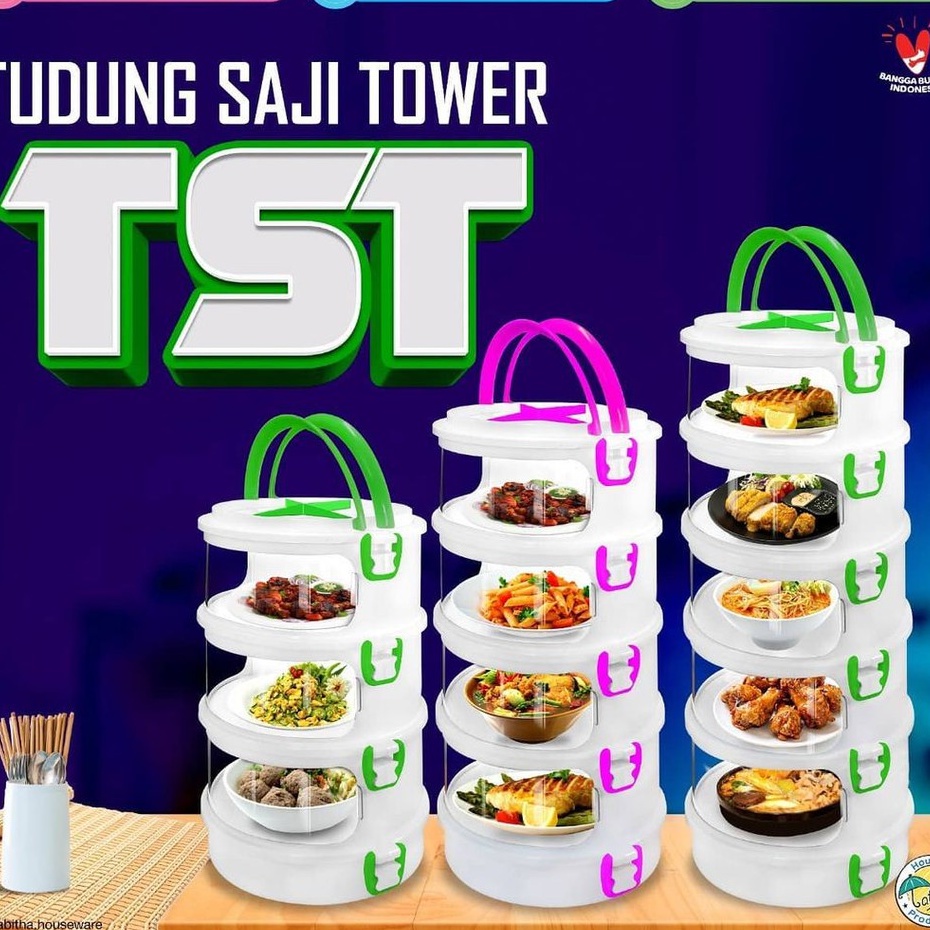 TUDUNG SAJI TOWER  TUDUNG SAJI TUDUNG SAJI TABITHA TEMPAT PENYIMPAN MAKANAN FOOD STORAGE TABITHA