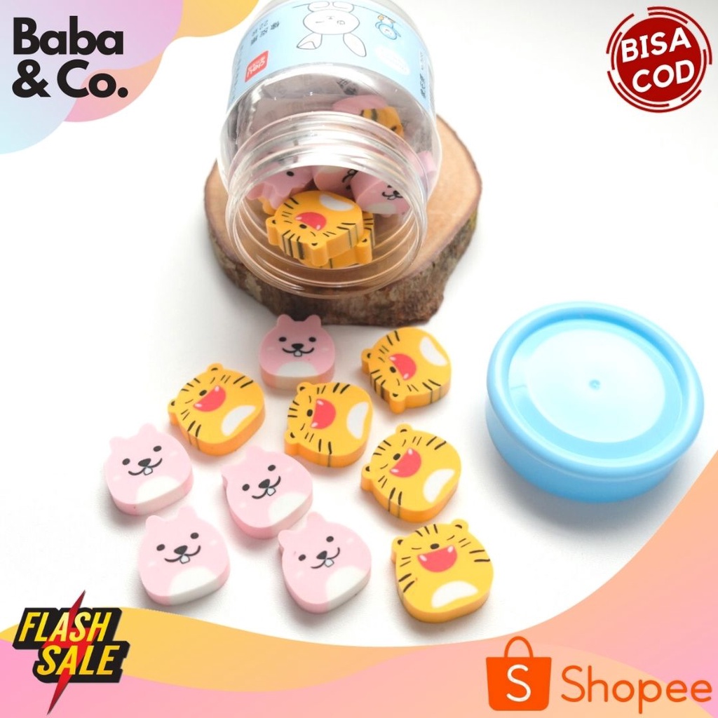 

PENHAPUS DELI CARTOON ERASER BENTUK BINATANG ANIMAL SHAPE PENGHAPUS KARTUN ALAT TULIS SEKOLAH ALAT TULIS KANTOR ATK MURAH BISA COD