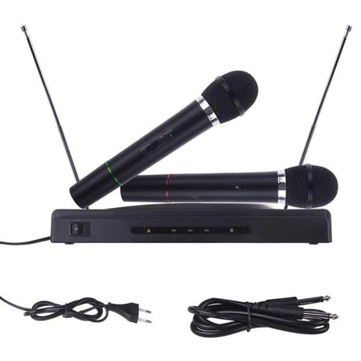 Microphone Dinamic Wireless Karaoke Record No Noise - WM-306 - Black