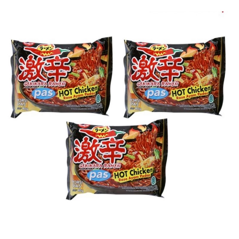 

3 PCS-Gekikara Ramen Pas Hot Ayam Pedas 80Gram
