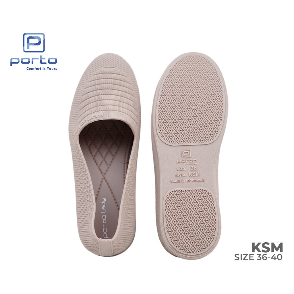 (COD) Sepatu Wanita Korea Jelly Flatshoes Porto KSM