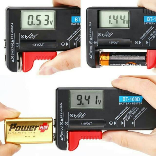 BT-168D Cek Tes Baterai Digital Battery Tester