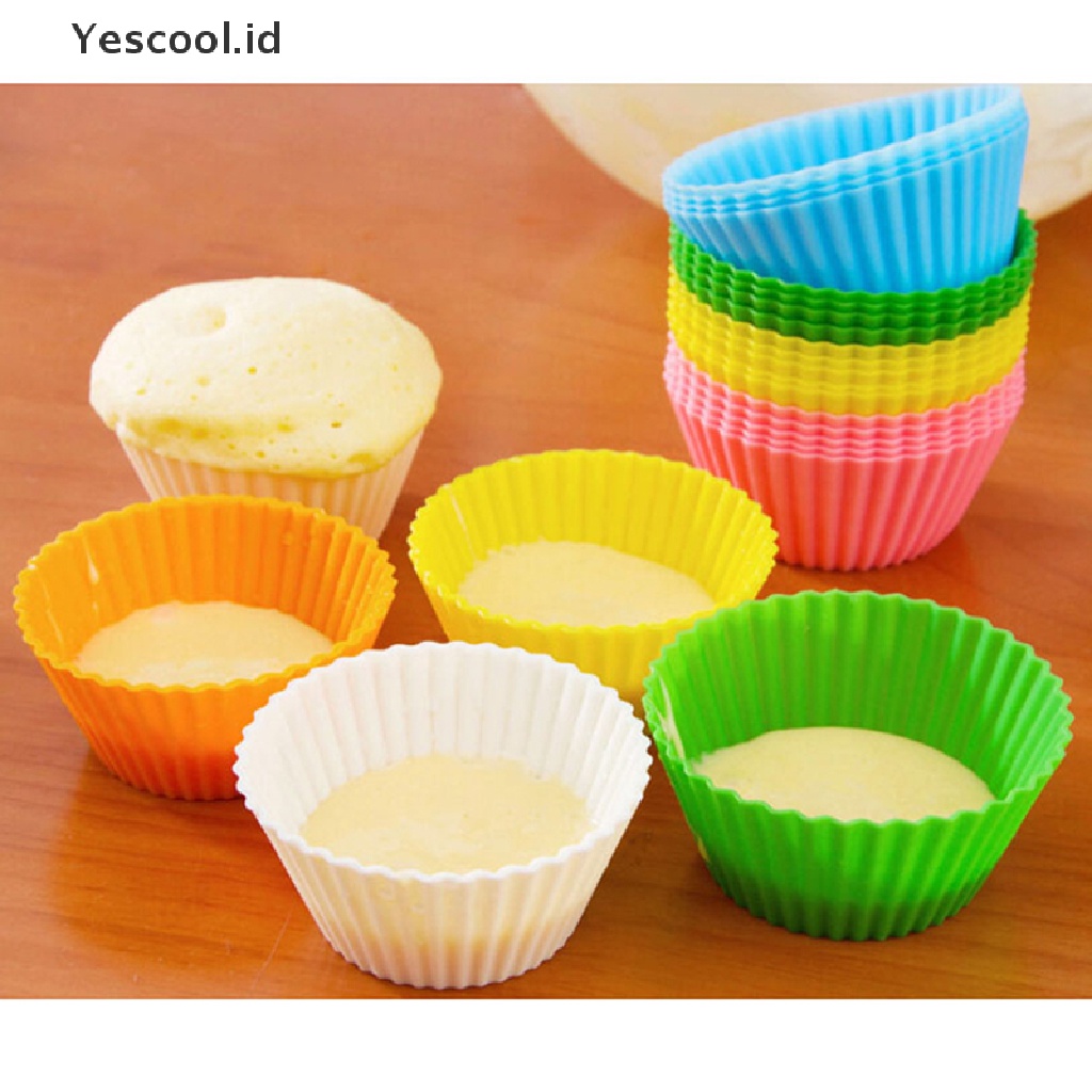 6 Pcs Cetakan Cupcake Bahan Silikon