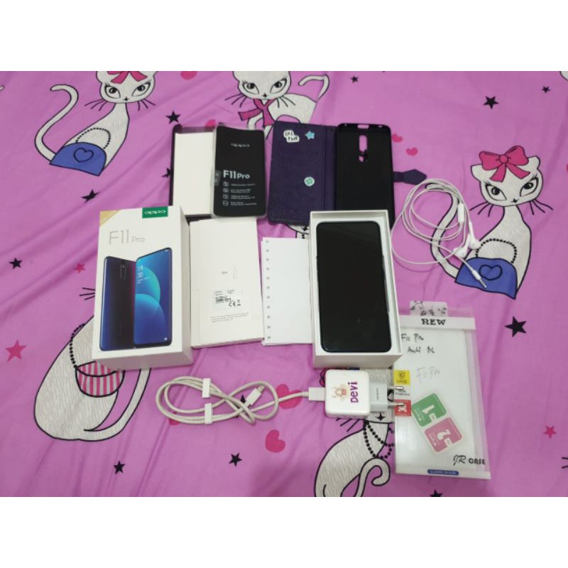 PRELOVED HANDPHONE OPPO F11 PRO THUNDER BLACK SECOND/BEKAS