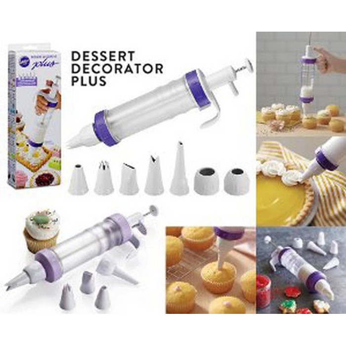 Alat Dekor Kue Dessert Decorator Plus Penghias Kue icing Corong Adonan Kue Tart Kreasi Kue Hias Kue