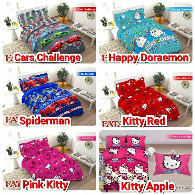 Fata Bed Cover Signature Kartun Karakter Anak 3d King 180x200 / Queen 160x2008