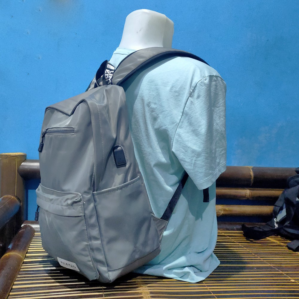 Tas Ransel Pria Wanita Original Ky-Z Yiletao Tas Dengan Laptop Usb Port