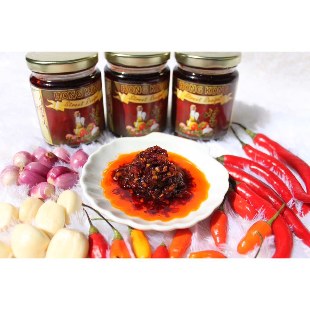 

01 premium hot chili oil sambal cabe saos saus pedas dimsum chili oil ebi scallop bumbu dapur