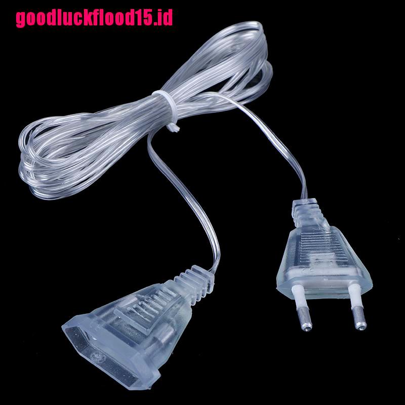 {LUCKID}Power Extension Cable Plug Extender Wire For LED String Light Christmas Lights