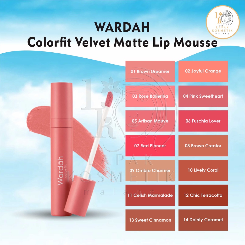 Wardah Colorfit Velvet Matte Lip Mousse | Wardah Velvet Matte Lip Mousse