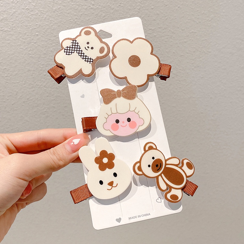 2022 Jepit Rambut Bentuk Bebek Kartun Gaya Korea Untuk Anak Perempuan