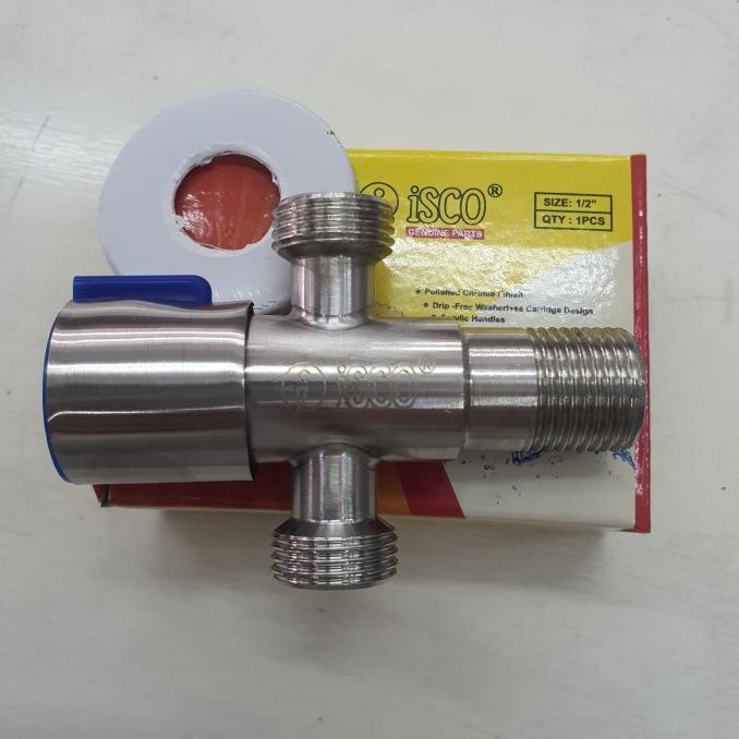 <<<<<] keran T / kran T / keran shower double / kran 1/2 inch shower