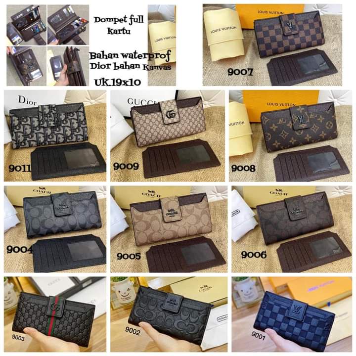 Dompet Wanita Panjang Full Kartu Import Free Box